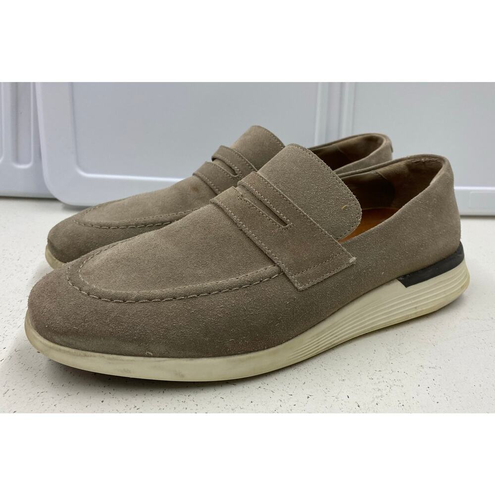 Men Wolf & Shepherd Crossover Suede slip-on leather penny loafers shoes 10.5M